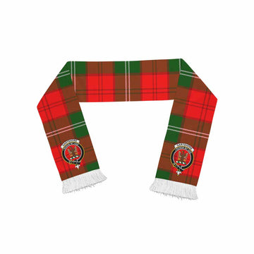 Gartshore Tartan Ruffneck Scarf with Family Crest One Size 67.7*6.7 inches - Tartan Vibes Clothing