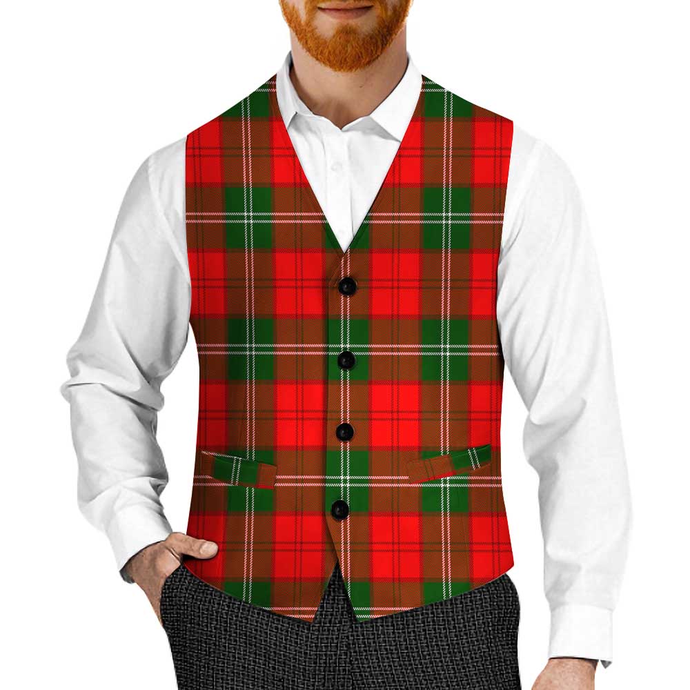 Tartan Vibes Clothing Gartshore Tartan Men's Sleeveless Suit Vest