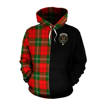 Gartshore Tartan Cotton Hoodie with Family Crest and Half Of Me Style