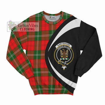 Gartshore Tartan Sweatshirt with Family Crest Circle Style