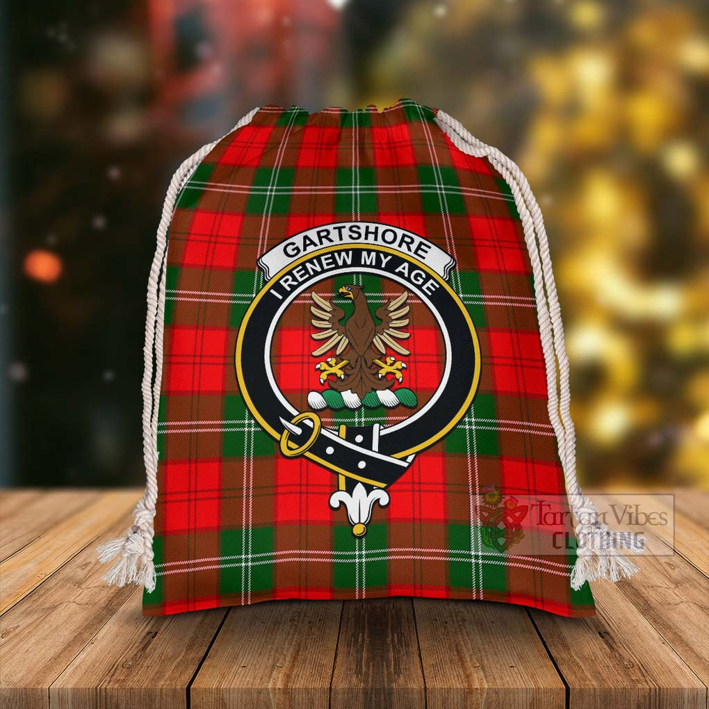 Tartan Vibes Clothing Gartshore Tartan Christmas Santa's Bag with Family Crest