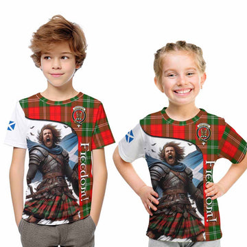 Gartshore Crest Tartan Kid T-Shirt Inspired by the Freedom of Scottish Warrior