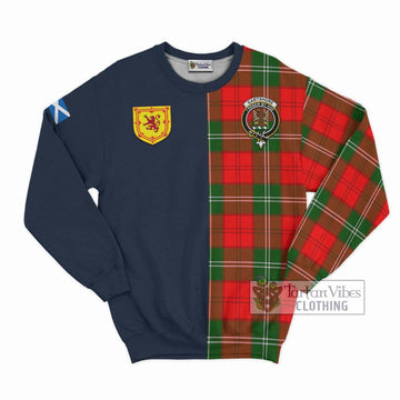 Gartshore Tartan Sweatshirt Alba with Scottish Lion Royal Arm Half Style