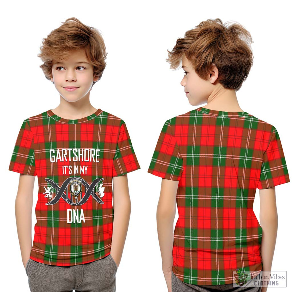 Gartshore Tartan Kid T-Shirt with Family Crest DNA In Me Style Youth XL Size14 - Tartanvibesclothing Shop