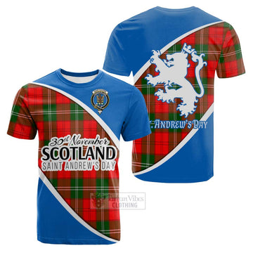 Gartshore Family Crest Tartan Cotton T-shirt Celebrate Saint Andrew's Day in Style