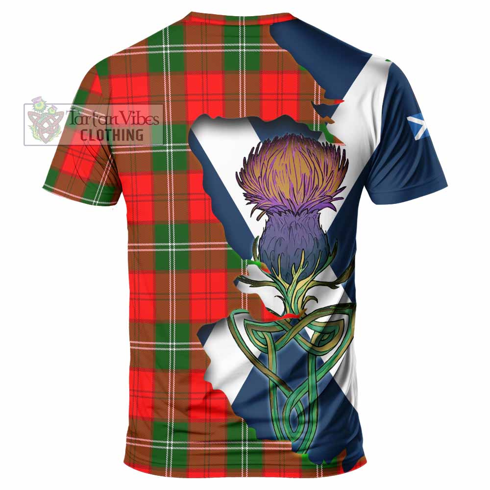Gartshore Tartan Family Crest T-Shirt Scottish Thistle Celtic Inspired - Tartan Vibes Clothing