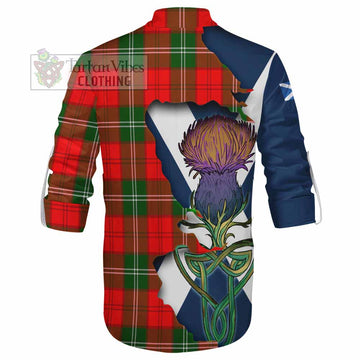 Gartshore Tartan Family Crest Ghillie Kilt Shirt Scottish Thistle Celtic Inspired - Tartan Vibes Clothing