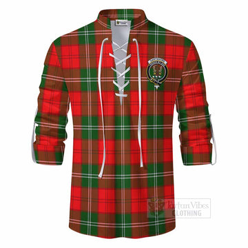 Gartshore Tartan Ghillie Kilt Shirt with Family Crest DNA In Me Style