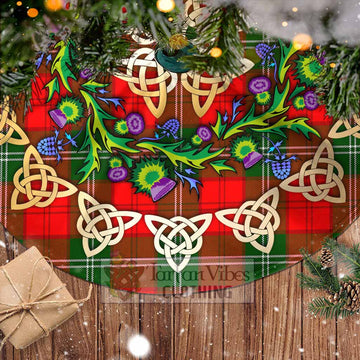 Gartshore Tartan Christmas Tree Skirt with Thistle Celtic Knot Style - Tartan Vibes Clothing