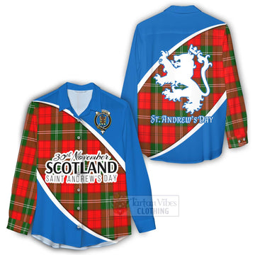 Gartshore Family Crest Tartan Women's Casual Shirt Celebrate Saint Andrew's Day in Style