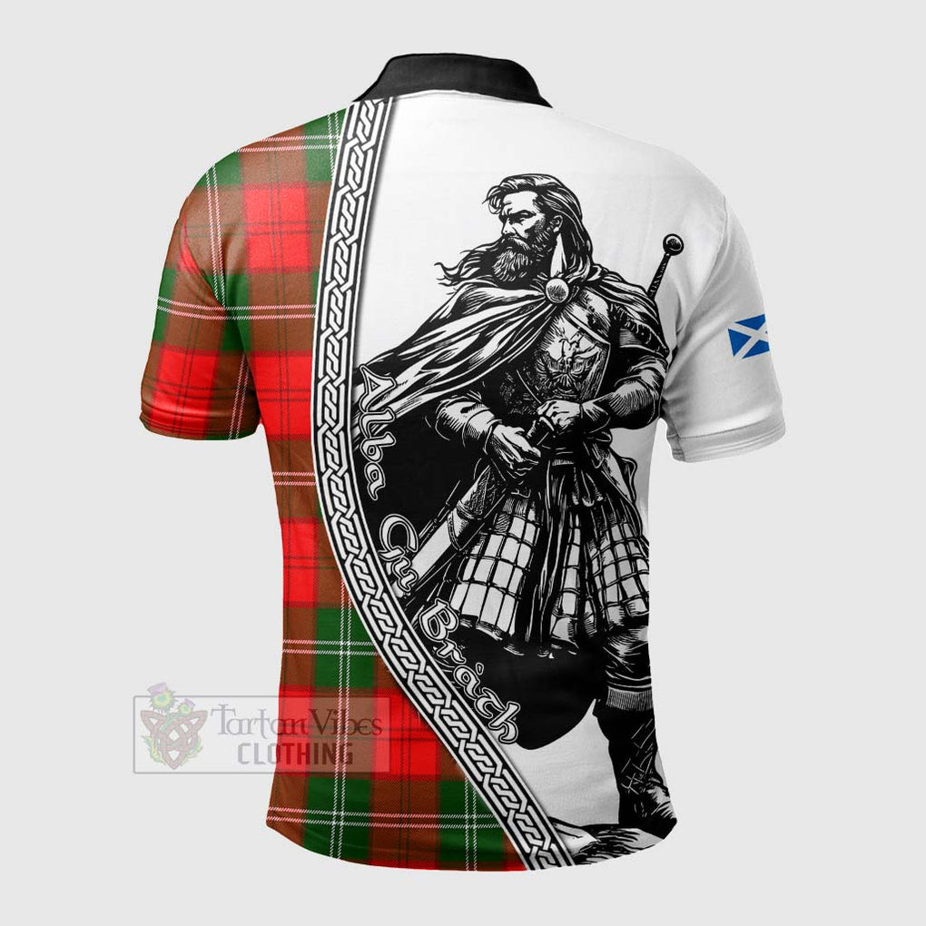 Tartan Vibes Clothing Gartshore Tartan Clan Crest Polo Shirt with Highlander Warrior Celtic Style