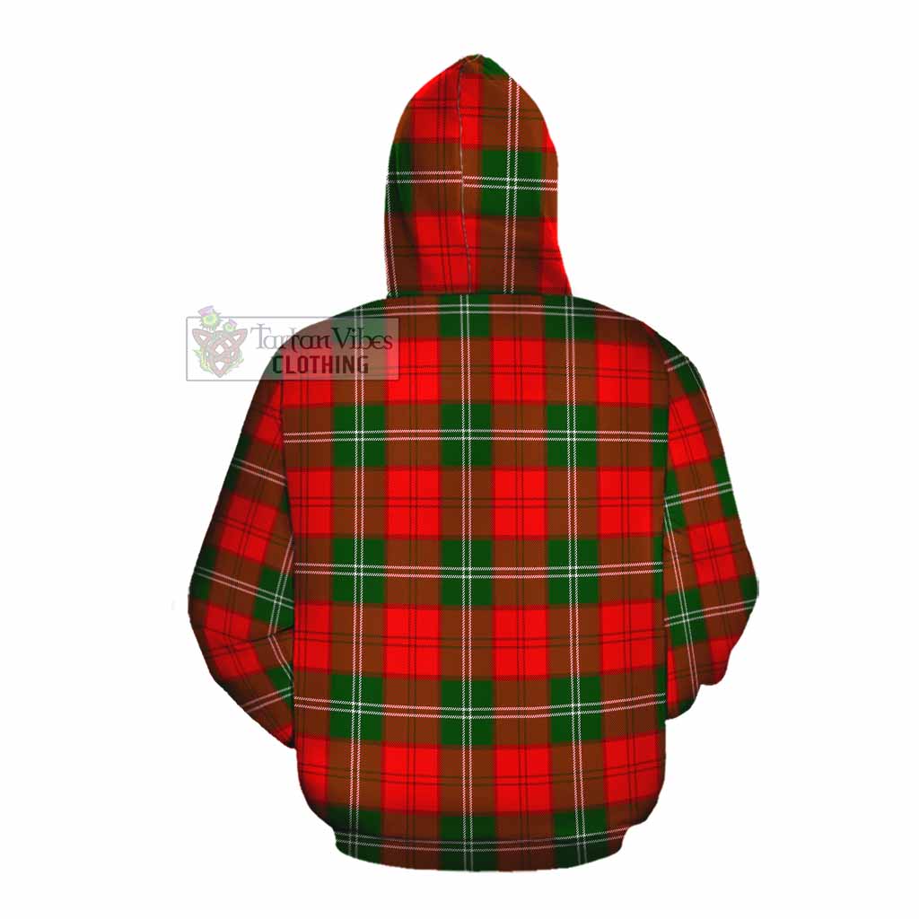 Tartan Vibes Clothing Gartshore Tartan Cotton Hoodie with Family Crest DNA In Me Style