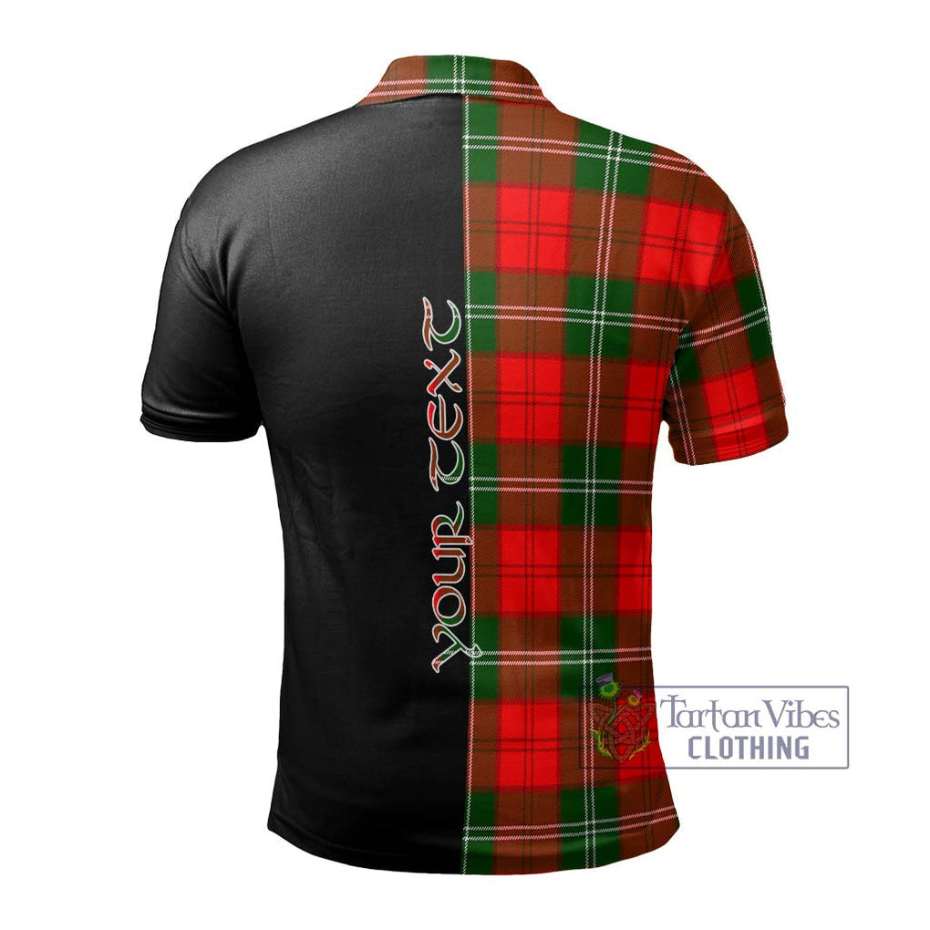 Gartshore Tartan Polo Shirt with Family Crest and Half Of Me Style - Tartanvibesclothing Shop