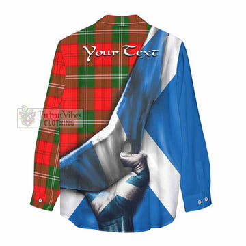 Gartshore Tartan Women's Casual Shirt with Family Crest Scotland Patriotic Style