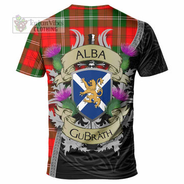 Gartshore Tartan Family Crest T-Shirt Lion Rampant Royal Thistle Shield Celtic Inspired - Tartan Vibes Clothing