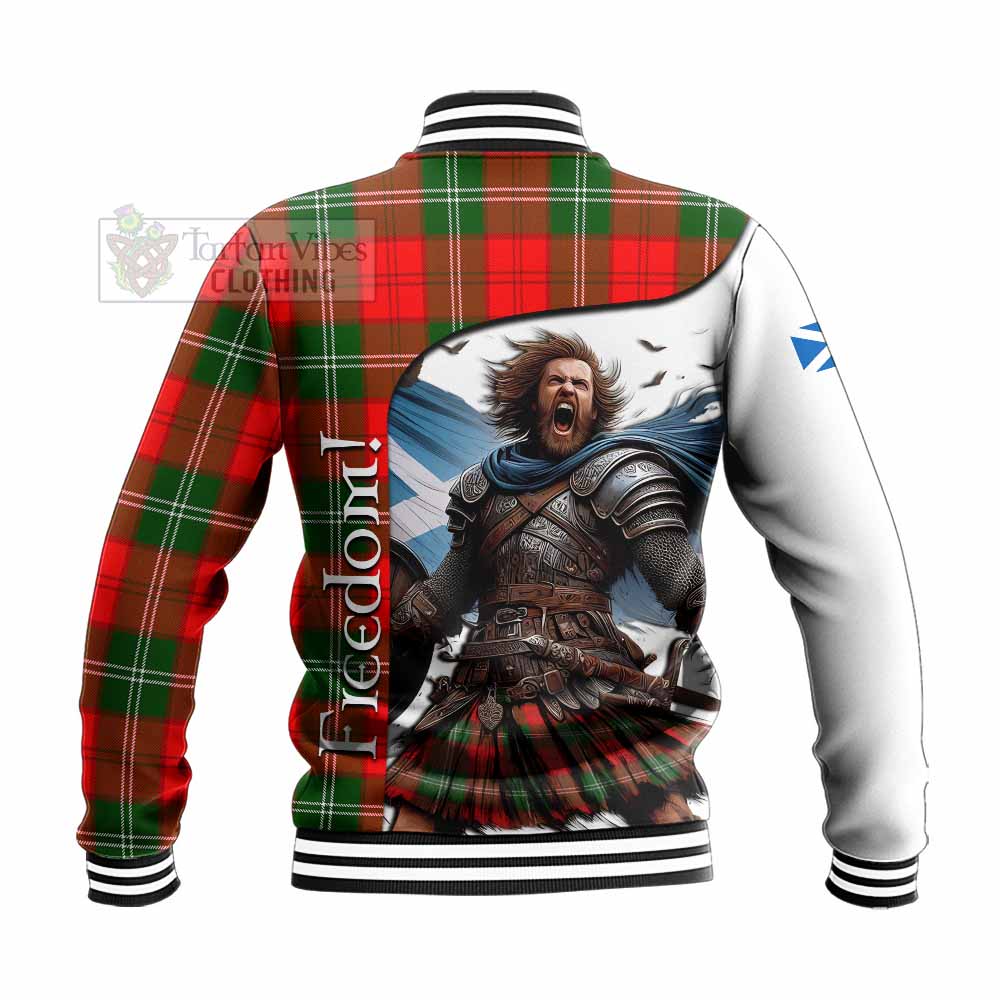 Tartan Vibes Clothing Gartshore Crest Tartan Baseball Jacket Inspired by the Freedom of Scottish Warrior