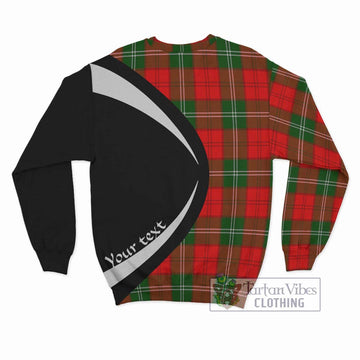 Gartshore Tartan Sweatshirt with Family Crest Circle Style