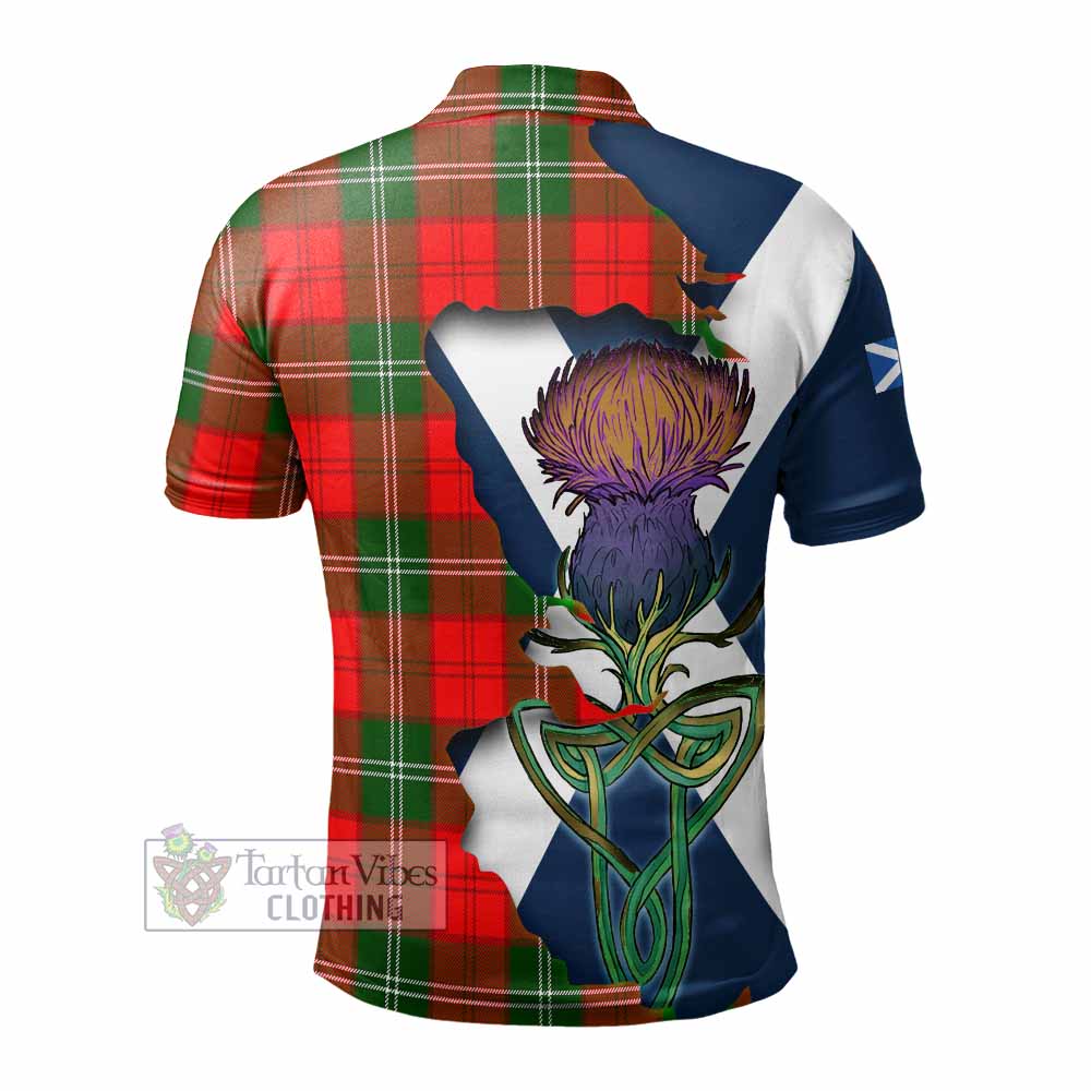 Gartshore Tartan Family Crest Polo Shirt Scottish Thistle Celtic Inspired - Tartan Vibes Clothing
