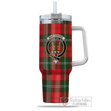 Gartshore Tartan and Family Crest Tumbler with Handle