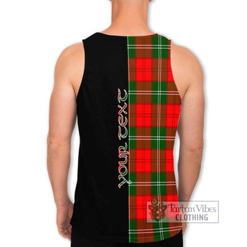 Gartshore Tartan Men's Tank Top with Family Crest and Half Of Me Style