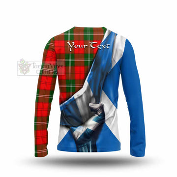 Gartshore Tartan Long Sleeve T-Shirt with Family Crest Scotland Patriotic Style