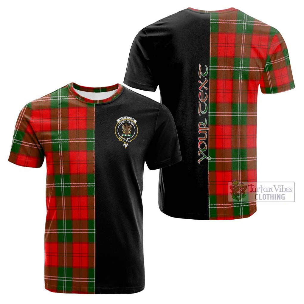 Tartan Vibes Clothing Gartshore Tartan Cotton T-shirt with Family Crest and Half Of Me Style