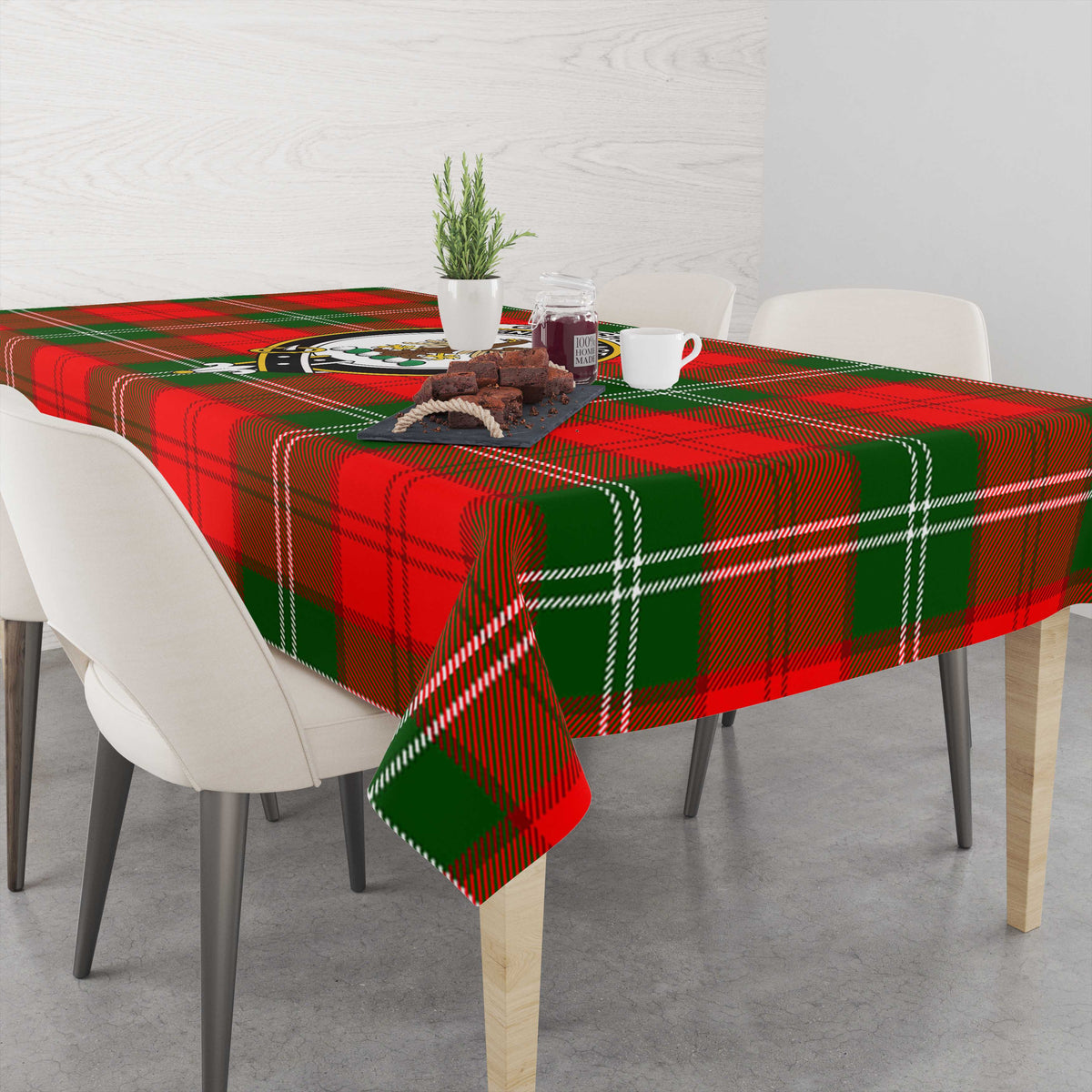 Gartshore Tartan Tablecloth with Family Crest M 39.4"x59"(100x150cm) - Tartan Vibes Clothing