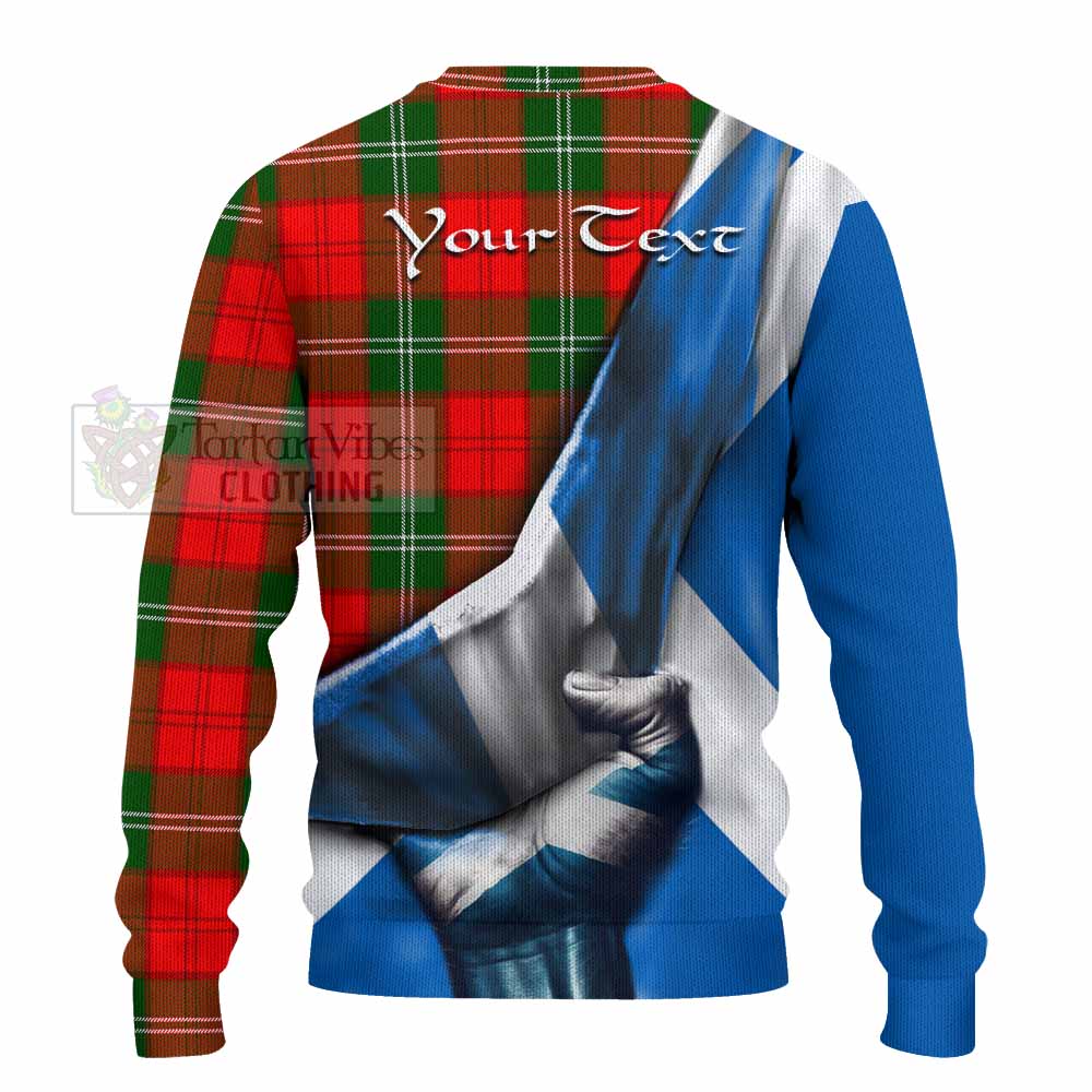 Tartan Vibes Clothing Gartshore Tartan Knitted Sweater with Family Crest Scotland Patriotic Style