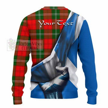 Gartshore Tartan Knitted Sweater with Family Crest Scotland Patriotic Style