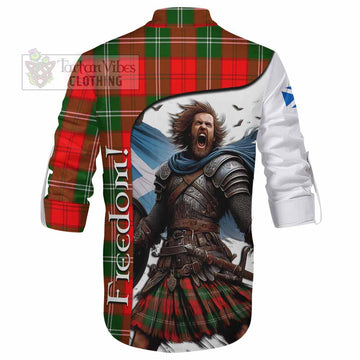 Gartshore Crest Tartan Ghillie Kilt Shirt Inspired by the Freedom of Scottish Warrior