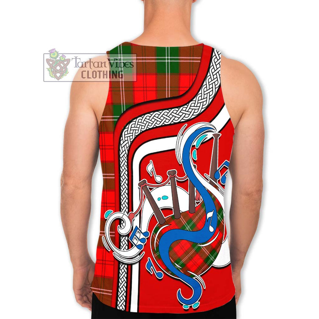 Gartshore Tartan Men's Tank Top with Epic Bagpipe Style - Tartanvibesclothing Shop