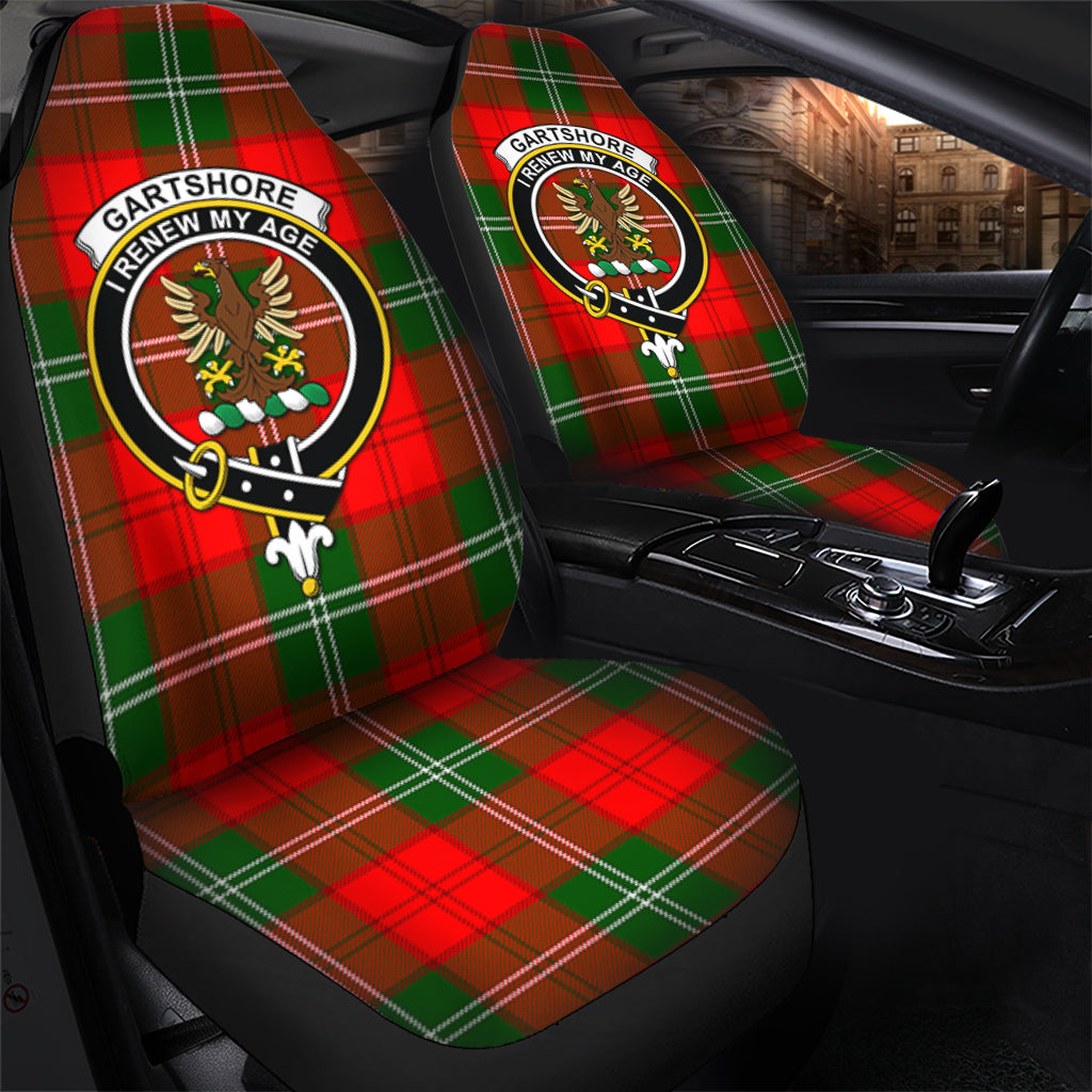 Gartshore Tartan Car Seat Cover with Family Crest - Tartanvibesclothing