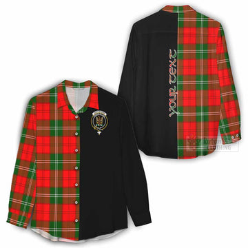 Gartshore Tartan Women's Casual Shirt with Family Crest and Half Of Me Style