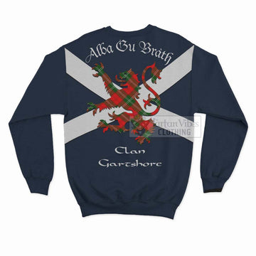 Gartshore Tartan Lion Rampant Sweatshirt  Proudly Display Your Heritage with Alba Gu Brath and Clan Name