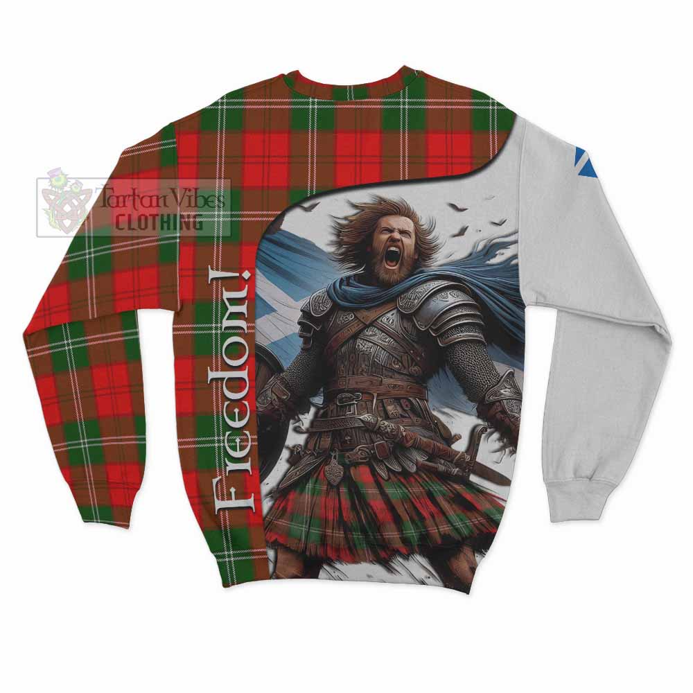 Tartan Vibes Clothing Gartshore Crest Tartan Sweatshirt Inspired by the Freedom of Scottish Warrior