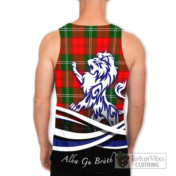 Gartshore Tartan Men's Tank Top with Alba Gu Brath Regal Lion Emblem