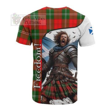 Gartshore Crest Tartan Cotton T-shirt Inspired by the Freedom of Scottish Warrior