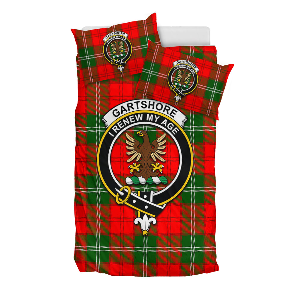 Gartshore Tartan Bedding Set with Family Crest - Tartan Vibes Clothing