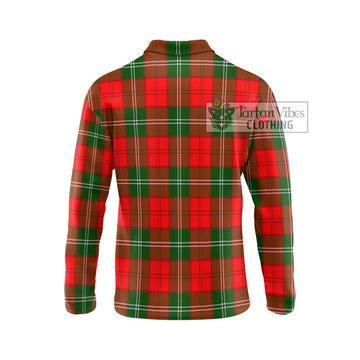 Gartshore Tartan Long Sleeve Polo Shirt with Family Crest DNA In Me Style