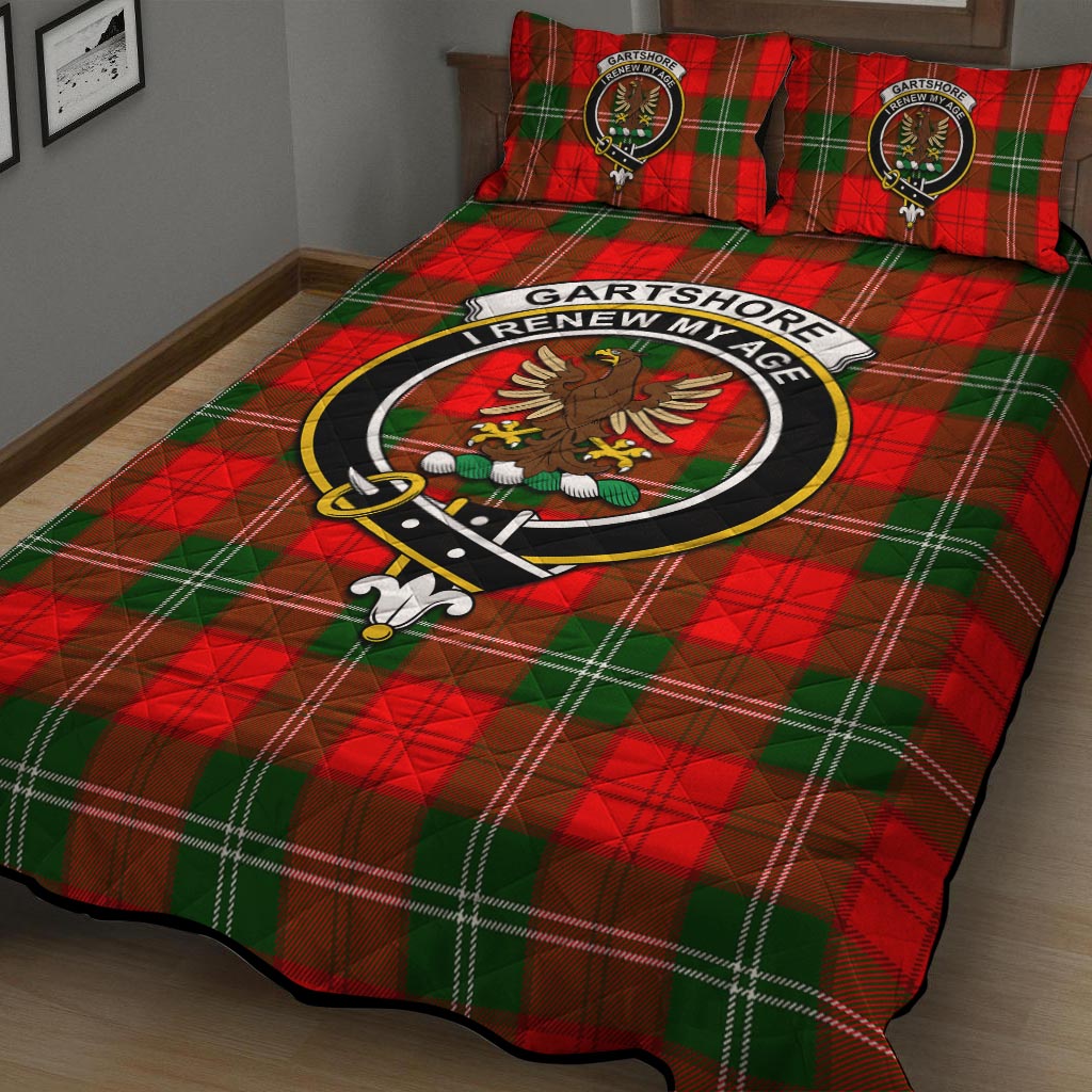 Gartshore Tartan Quilt Bed Set with Family Crest - Tartan Vibes Clothing