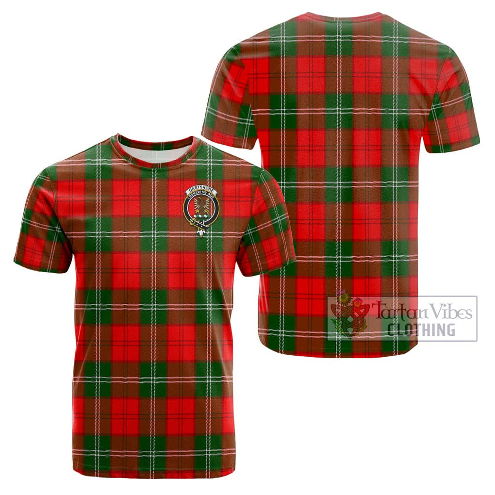 Gartshore Tartan Cotton T-Shirt with Family Crest Kid's Shirt - Tartanvibesclothing Shop