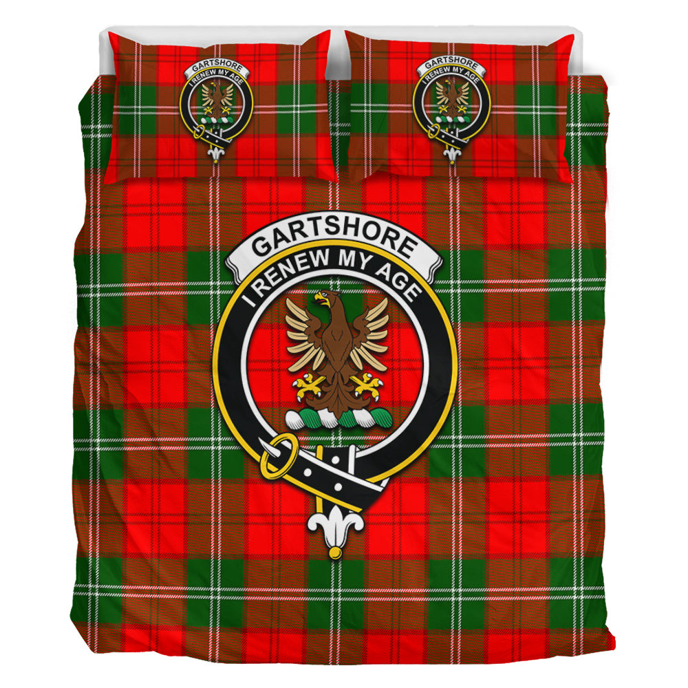 Gartshore Tartan Bedding Set with Family Crest - Tartan Vibes Clothing