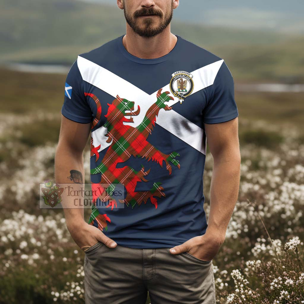 Tartan Vibes Clothing Gartshore Tartan Lion Rampant T-Shirt – Proudly Display Your Heritage with Alba Gu Brath and Clan Name