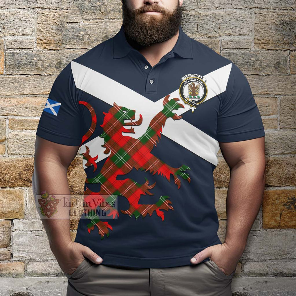 Tartan Vibes Clothing Gartshore Tartan Lion Rampant Polo Shirt – Proudly Display Your Heritage with Alba Gu Brath and Clan Name