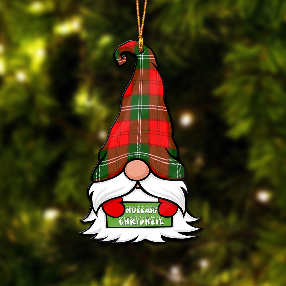 Gartshore Gnome Christmas Ornament with His Tartan Christmas Hat - Tartan Vibes Clothing