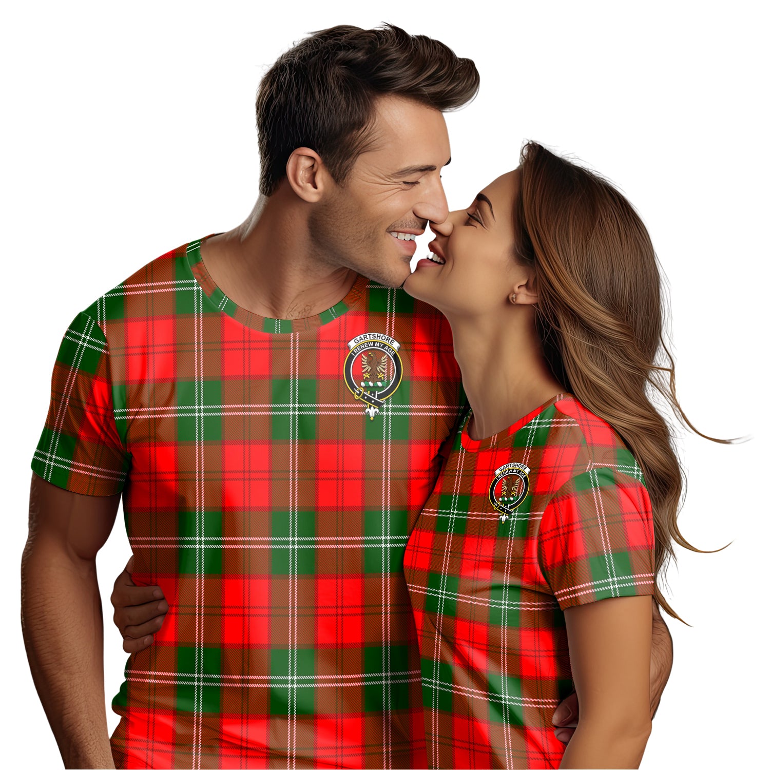 Gartshore Tartan T-Shirt with Family Crest - Tartan Vibes Clothing