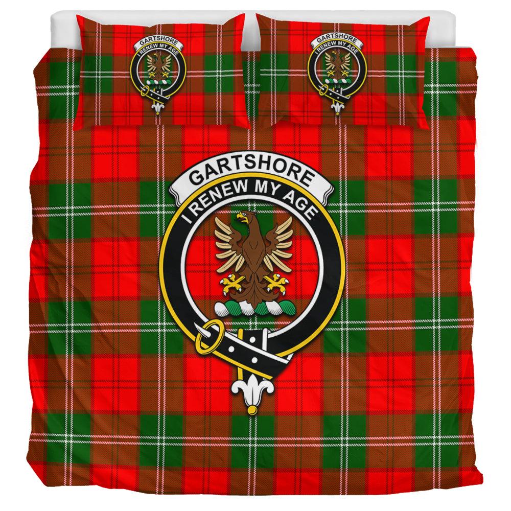 Gartshore Tartan Bedding Set with Family Crest UK Bedding Set UK Super King 104*94 inch - Tartan Vibes Clothing