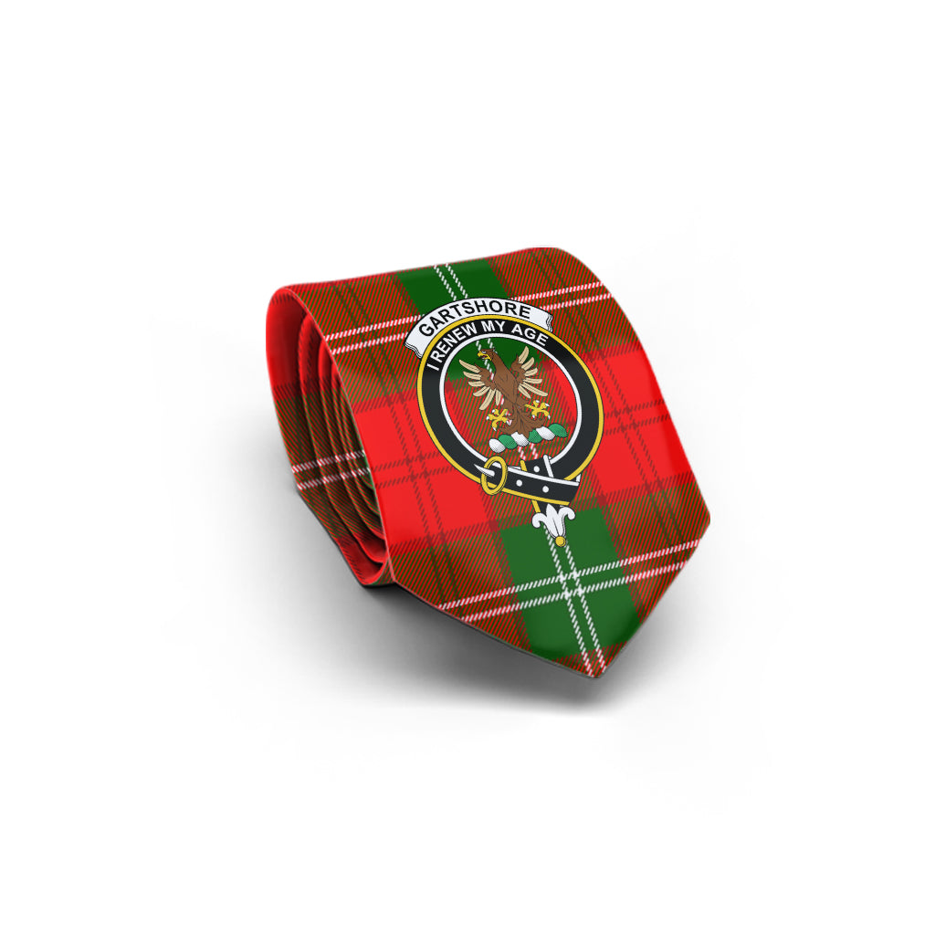 Gartshore Tartan Classic Necktie with Family Crest - Tartan Vibes Clothing