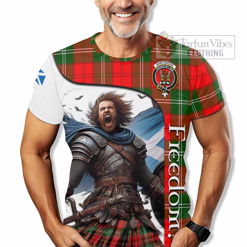 Gartshore Crest Tartan T-Shirt Inspired by the Freedom of Scottish Warrior