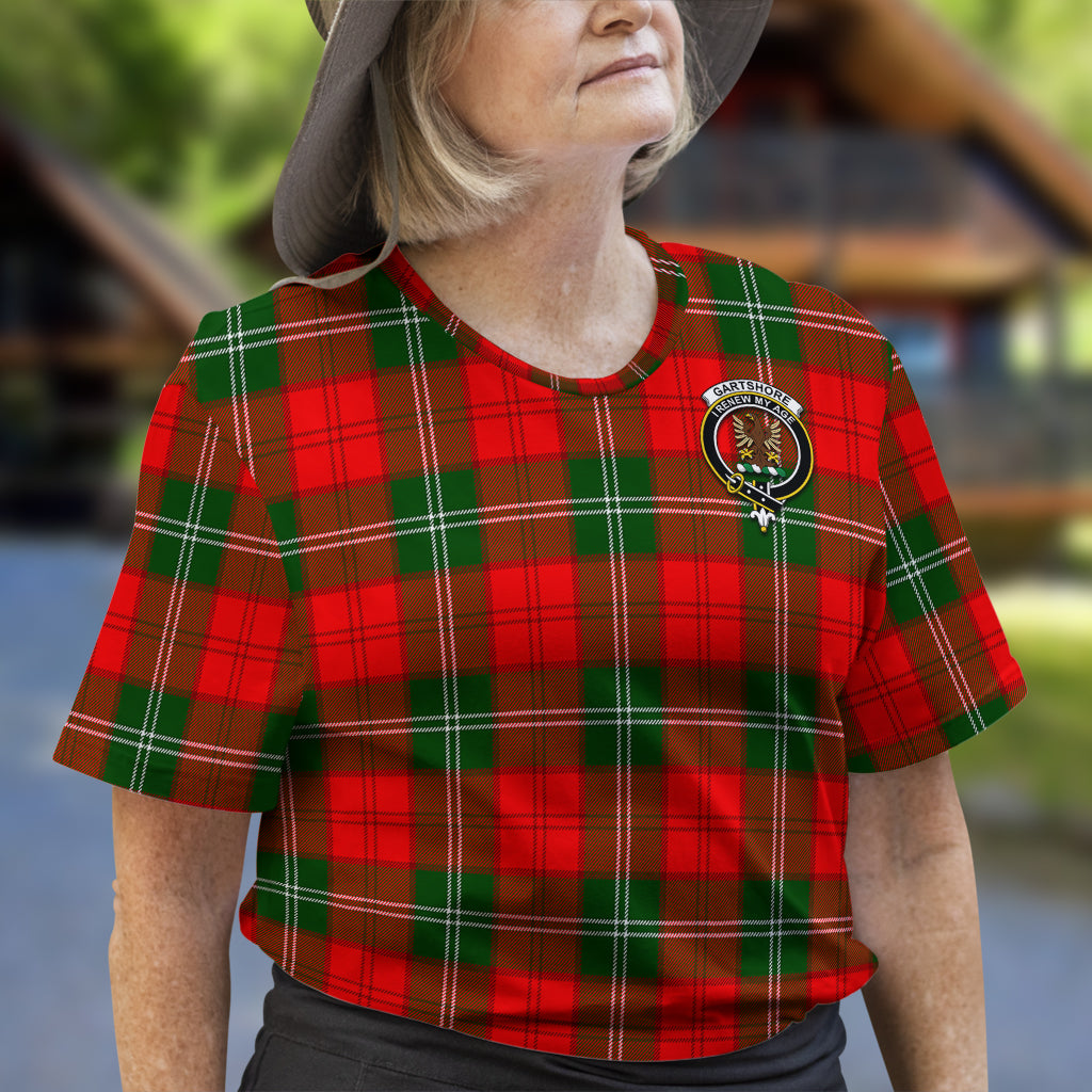 Gartshore Tartan T-Shirt with Family Crest - Tartan Vibes Clothing